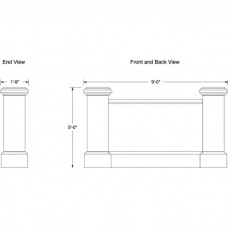 108 x 60" Double Sided Architecture Signage