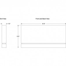 120 x 60" Single Sided Architecture Signage