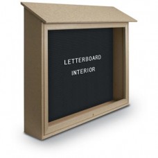 45 x 36" Top-Hinge Single Door Enclosed Letterboard Message Center