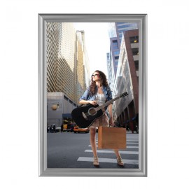 Decorative  Frame 24'' X 36''  Poster Size 1.58" Silver Color Profile, Mitered Corner