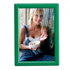  5'' X 7'' Poster Size 0.55" Green (RAL 6029) Profile, Safety Corner, With Back Support