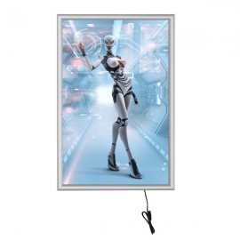  Smart Led box 24"X36" Poster Size 1" Silver Aluminum Profile, Single Sided