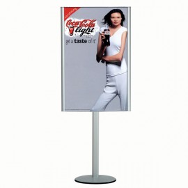 Free Standing Leaflet Display-Curved Box 24"w x 36"h  Poster Width w/ out lighting