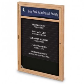 24 x 36" Single Door Illuminated Enclosed Magnetic Directory Board