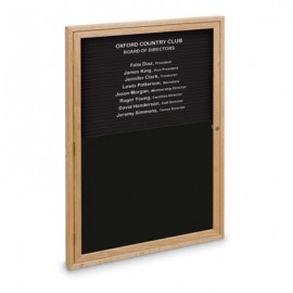 24 x 36" Single Door Standard Enclosed Magnetic Directory Board