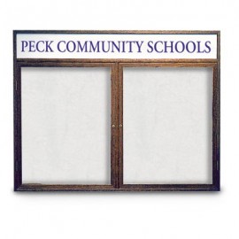 72 x 36" Wood Enclosed Easy Tack Board w/ Header