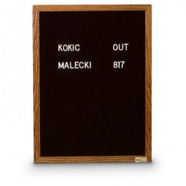 48 x 36" x 3/4" Wood Framed Letterboard