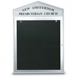43 x 33" Cathedral Design Double Sided Outdoor Letterboards