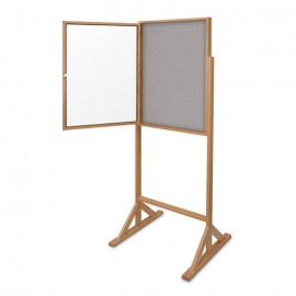 30 x 36" Wood Enclosed Double Pedestal Tack Board
