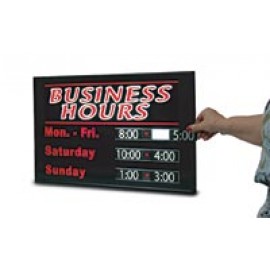 14 x 22" Business Hours Signs