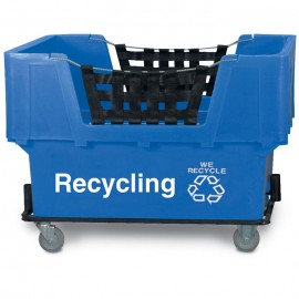 Recycle" w/ Logo Blue Imprinted Plastic Basket Truck