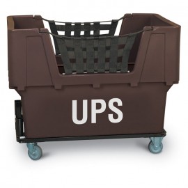 UPS" Brown Imprinted Plastic Basket Truck