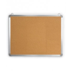 36 x 24" Radius Aluminum Framed Corkboard