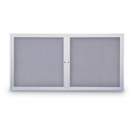 42 x 32" Indoor Enclosed Easy Tack Board w/ Header