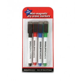 4 Dry Erase Markers with Eraser