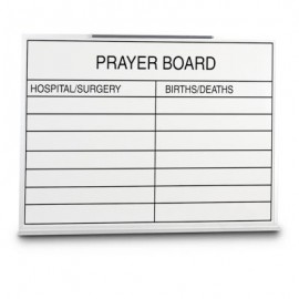 48 x 36" Porcelain Open Faced Prayer Board