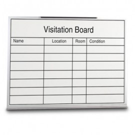 48 x 36" Melamine Open Faced Visitation Board