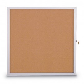 48 X 36" Slim Style Standard Enclosed Corkboard