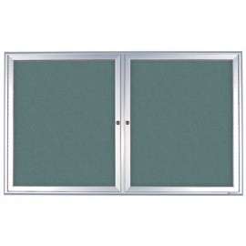 42 x 32" Radius Frame Enclosed Easy Tack Boards w/ Header