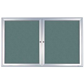 48 x 36" Radius Frame Enclosed Easy Tack Boards