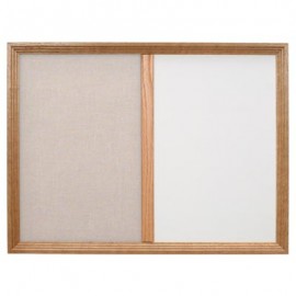 24 x 18" Decorative Framed Dry Erase and Cork Combo Board
