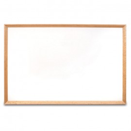 36 x 24" x 3/4" Decorative Hardwood Framed Porcelain On Steel Dry Erase Boards