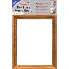 14 x 9" Removable/Repostionable Dry Erase Board Milan Frame