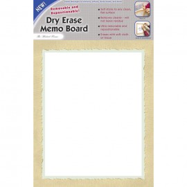 14 x 9" Removable/Repostionable Dry Erase Board Madrid Frame