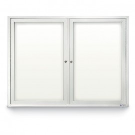 42 x 32" Double Door Standard Indoor Enclosed Dry/Wet Erase Board