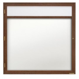 36 x 36" Wood Enclosed Dry/Wet Erase Boards with Header