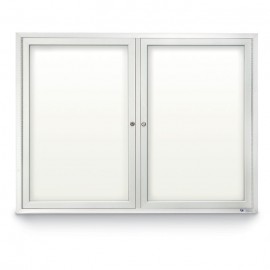 48 x 36" Double Door Standard Outdoor Enclosed Dry/Wet Erase Board