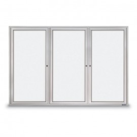 72 x 48" Triple Door Standard Outdoor Enclosed Dry/Wet Erase Board