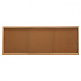 96 x 36" Standard Wood Sliding Door Corkboards