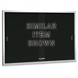 96 x 36" Sliding Glass Door Enclosed Letterboard