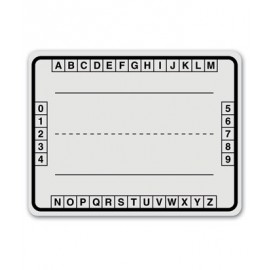 Alphabet Boxes White Dry Erase Board