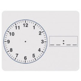 Clock White Dry Erase Board