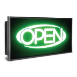 6 x 28" Mirroxy Open Lighted Signs