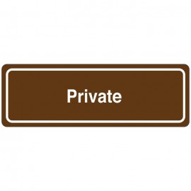 Private Directional Sign