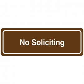 No Soliciting Directional Sign