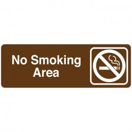 No Smoking Area Directional Sign