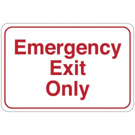 Emergency Exit Only Facility Sign