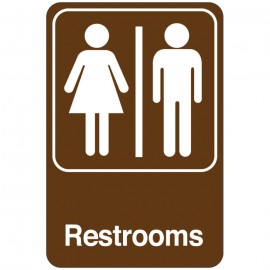Restrooms Facility Sign