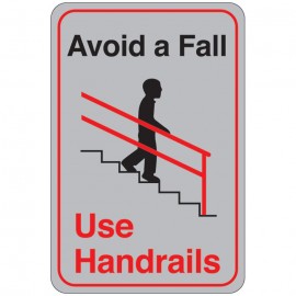 Avoid a Fall (Use Handrails) Facility Sign