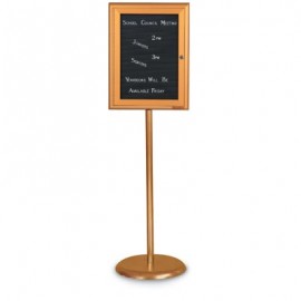 Bronze Base/ Bronze Frame Pedestal Letterboard