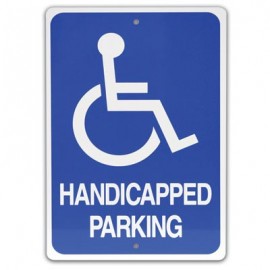 12 x 18" Handicap Parking with Symbol Parking Lot Sign