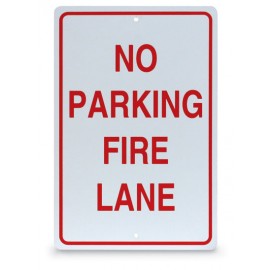 12 x 18" No Parking-Fire Lane Parking Lot Sign