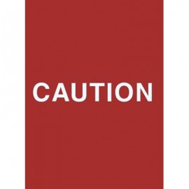 7 x 11" Caution Acrylic Sign