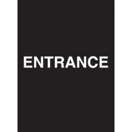 7 x 11" Entrance Acrylic Sign