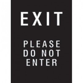 9 x 12" Exit Please (Do Not Enter) Acrylic Sign