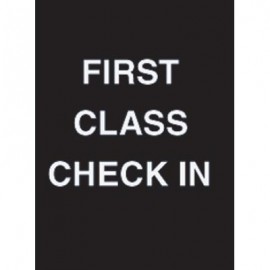 9 x 12" First Class Check In Acrylic Sign